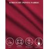 imageTapata Womens 28303234 Stretchy Straight Dress Pants with Pockets Tall Petite Regular for Office Work BusinessNew Burgundy