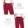 imageTapata Womens 28303234 Stretchy Straight Dress Pants with Pockets Tall Petite Regular for Office Work BusinessNew Burgundy