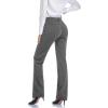 imageTapata Womens 28303234 Stretchy Straight Dress Pants with Pockets Tall Petite Regular for Office Work BusinessNew Charcoal