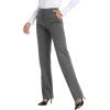 imageTapata Womens 28303234 Stretchy Straight Dress Pants with Pockets Tall Petite Regular for Office Work BusinessNew Charcoal