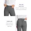 imageTapata Womens 28303234 Stretchy Straight Dress Pants with Pockets Tall Petite Regular for Office Work BusinessNew Charcoal