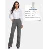 imageTapata Womens 28303234 Stretchy Straight Dress Pants with Pockets Tall Petite Regular for Office Work BusinessNew Charcoal