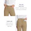 imageTapata Womens 28303234 Stretchy Straight Dress Pants with Pockets Tall Petite Regular for Office Work BusinessOatmeal