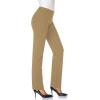imageTapata Womens 28303234 Stretchy Straight Dress Pants with Pockets Tall Petite Regular for Office Work BusinessOatmeal