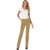 imageTapata Womens 28303234 Stretchy Straight Dress Pants with Pockets Tall Petite Regular for Office Work BusinessOatmeal