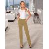 imageTapata Womens 28303234 Stretchy Straight Dress Pants with Pockets Tall Petite Regular for Office Work BusinessOatmeal
