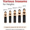 imageTapata Womens 28303234 Stretchy Straight Dress Pants with Pockets Tall Petite Regular for Office Work BusinessOatmeal