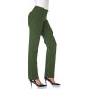 imageTapata Womens 28303234 Stretchy Straight Dress Pants with Pockets Tall Petite Regular for Office Work BusinessOlive