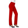 imageTapata Womens 28303234 Stretchy Straight Dress Pants with Pockets Tall Petite Regular for Office Work BusinessRed