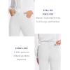imageTapata Womens 28303234 Stretchy Straight Dress Pants with Pockets Tall Petite Regular for Office Work BusinessWhite