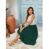imageTapata Womens Extra Long Maxi Skirts for TallPetite with Pockets Pleated ALine Summer Flowy Skirt Casual Beach WearGreen
