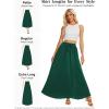 imageTapata Womens Extra Long Maxi Skirts for TallPetite with Pockets Pleated ALine Summer Flowy Skirt Casual Beach WearGreen