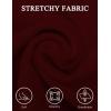 imageTapata Womens Office Work Pencil Skirt Stretch High Waist Below Knee Bodycon for Business CasualBurgundy