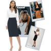 imageTapata Womens Office Work Pencil Skirt Stretch High Waist Below Knee Bodycon for Business CasualDark Grey