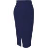 imageTapata Womens Office Work Pencil Skirt Stretch High Waist Below Knee Bodycon for Business CasualNavy Blue