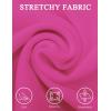 imageTapata Womens Office Work Pencil Skirt Stretch High Waist Below Knee Bodycon for Business CasualRose
