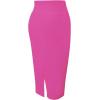 imageTapata Womens Office Work Pencil Skirt Stretch High Waist Below Knee Bodycon for Business CasualRose