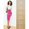 imageTapata Womens Office Work Pencil Skirt Stretch High Waist Below Knee Bodycon for Business CasualRose