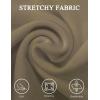 imageTapata Womens Office Work Pencil Skirt Stretch High Waist Below Knee Bodycon for Business CasualSandstone