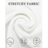 imageTapata Womens Office Work Pencil Skirt Stretch High Waist Below Knee Bodycon for Business CasualWhite