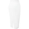 imageTapata Womens Office Work Pencil Skirt Stretch High Waist Below Knee Bodycon for Business CasualWhite