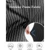 imageTapata Womens Pencil Skirts Stretch Office Work Skirt Knee Length High Waist Midi Ponte Bodycon for Business CasualKnee Length  Black  Pinstripe