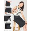 imageTapata Womens Pencil Skirts Stretch Office Work Skirt Knee Length High Waist Midi Ponte Bodycon for Business CasualKnee Length  Charcoal