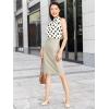 imageTapata Womens Pencil Skirts Stretch Office Work Skirt Knee Length High Waist Midi Ponte Bodycon for Business CasualKnee Length  Sandstone