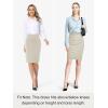 imageTapata Womens Pencil Skirts Stretch Office Work Skirt Knee Length High Waist Midi Ponte Bodycon for Business CasualKnee Length  Sandstone