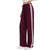 imageTapata Womens 28303234 Inseam Track Pants Loose Straight Leg Jogging Sweatpants WarmUp Sports Athletic RunningBurgundy