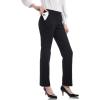 imageTapata Womens 28303234 Stretchy Straight Dress Pants with Pockets Tall Petite Regular for Office Work BusinessBlack  Pinstripe