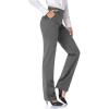 imageTapata Womens 28303234 Stretchy Straight Dress Pants with Pockets Tall Petite Regular for Office Work BusinessNew Charcoal