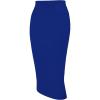 imageTapata Womens Office Work Pencil Skirt Stretch High Waist Below Knee Bodycon for Business CasualBlue