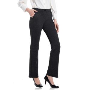 imageTapata Womens 28303234 Stretchy Straight Dress Pants with Pockets Tall Petite Regular for Office Work BusinessGrey  Herringbone