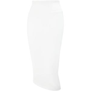 imageTapata Womens Office Work Pencil Skirt Stretch High Waist Below Knee Bodycon for Business CasualWhite