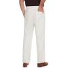 imageTapata Mens Linen Casual Dress Pants Lightweight Elastic Waist Slacks Straight Leg Regular Fit Trousers for Work BusinessBeige