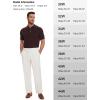 imageTapata Mens Linen Casual Dress Pants Lightweight Elastic Waist Slacks Straight Leg Regular Fit Trousers for Work BusinessBeige