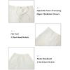 imageTapata Mens Linen Casual Dress Pants Lightweight Elastic Waist Slacks Straight Leg Regular Fit Trousers for Work BusinessBeige