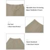 imageTapata Mens Linen Casual Dress Pants Lightweight Elastic Waist Slacks Straight Leg Regular Fit Trousers for Work BusinessKhaki