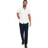 imageTapata Mens Linen Casual Dress Pants Lightweight Elastic Waist Slacks Straight Leg Regular Fit Trousers for Work BusinessNavy Blue
