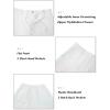 imageTapata Mens Linen Casual Dress Pants Lightweight Elastic Waist Slacks Straight Leg Regular Fit Trousers for Work BusinessWhite