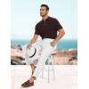 imageTapata Mens Linen Casual Dress Pants Lightweight Elastic Waist Slacks Straight Leg Regular Fit Trousers for Work BusinessWhite
