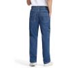 imageTapata Mens Relaxed Fit Cargo Jeans Elastic Waist 6 Pockets Straight Leg Work Utility PantsBlue