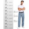 imageTapata Mens Relaxed Fit Cargo Jeans Elastic Waist 6 Pockets Straight Leg Work Utility PantsLight Blue