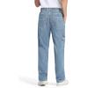imageTapata Mens Relaxed Fit Cargo Jeans Elastic Waist 6 Pockets Straight Leg Work Utility PantsLight Blue