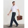 imageTapata Mens Relaxed Fit Cargo Jeans Elastic Waist 6 Pockets Straight Leg Work Utility PantsVintage Grey Blue