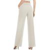 imageTapata Women Wide Leg Pants High Waisted Dress Trousers Casual Elastic Pockets Business Work SlacksBeige