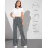 imageTapata Women Wide Leg Pants High Waisted Dress Trousers Casual Elastic Pockets Business Work SlacksGranite Heather