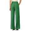 imageTapata Women Wide Leg Pants High Waisted Dress Trousers Casual Elastic Pockets Business Work SlacksGreen  Linen Texture