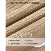 imageTapata Women Wide Leg Pants High Waisted Dress Trousers Casual Elastic Pockets Business Work SlacksKhaki  Linen Texture